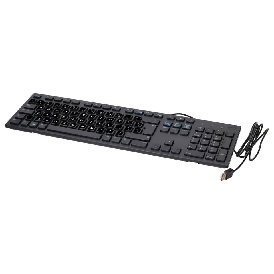 Clavier Dell KB216 USB Noir Standard QWERTY US Touches Silencieuses + Stickers - Photo 2/4