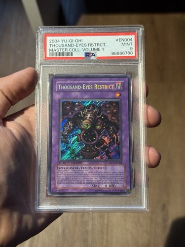 2004 Yu-Gi-Oh! Thousand-Eyes Restrict Limited Edition MC1-EN004 PSA 9 MINT