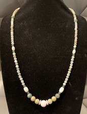 100 Natural Grade A Untreated Multi-Color Jadeite Jade Beads Necklace 27 J 006