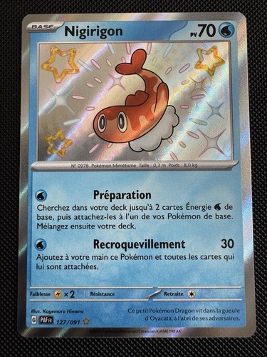 Carte Pokémon - Nigirigon 127/091 - Destinées de Paldéa - EV4.5 - NM