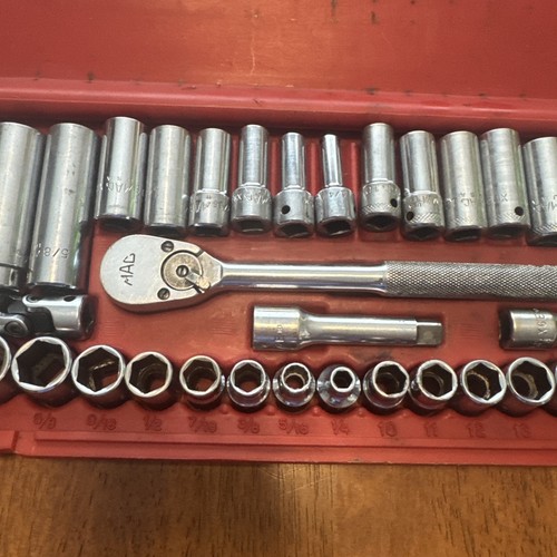 Mac Metric SAE 44Pc 3/8 Drive General Service Set Ratchet Socket Case Dr - Bild 3 von 5