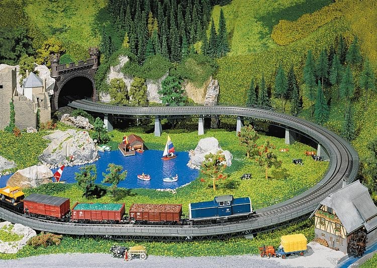 Rampe Faller 120470 maquette ferroviaire une voie courbe R360mm plastique
