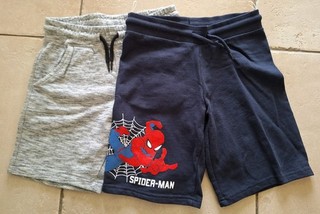 128/134 2 Shorts Jungen Kurze Hosen Spiderman Palomino C&A