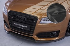 Cup Spoiler Lippe Front Ansatz Carbon Look für Audi S8 / S8 Plus D4 4H CSL458-C