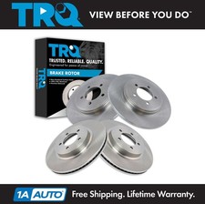 TRQ Front & Rear Brake Rotors Set For 2003-2005 Lincoln Aviator