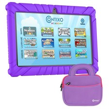 Contixo 7 inch Kids Tablet - V8 Tablet for Kids and Sleeve Bag Bundle, Age 3-...