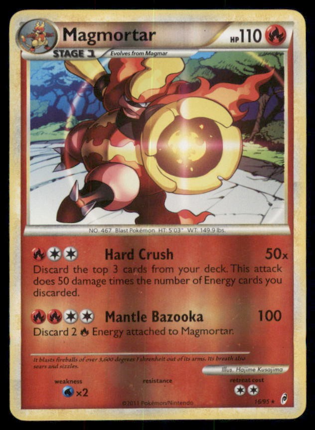Magmortar 16/95 Rare Call of Legends Pokemon US SELLER LP