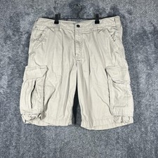 Carhartt Shorts Mens 34 Beige Cargo Canvas Relaxed Fit Workwear Force Ripstop