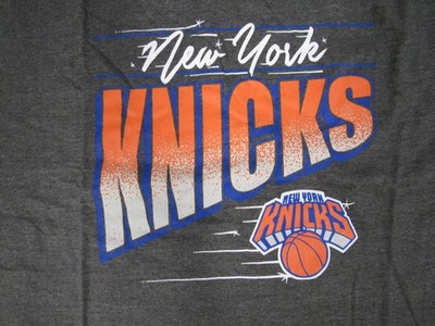 Chemise Manches Longues New York Knicks – Homme, Taille 3XLT-4XLT, Majestic Gris
