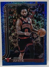2025 Topps Basketball Coby White Blue Sparkle Foil #34 Chicago Bulls
