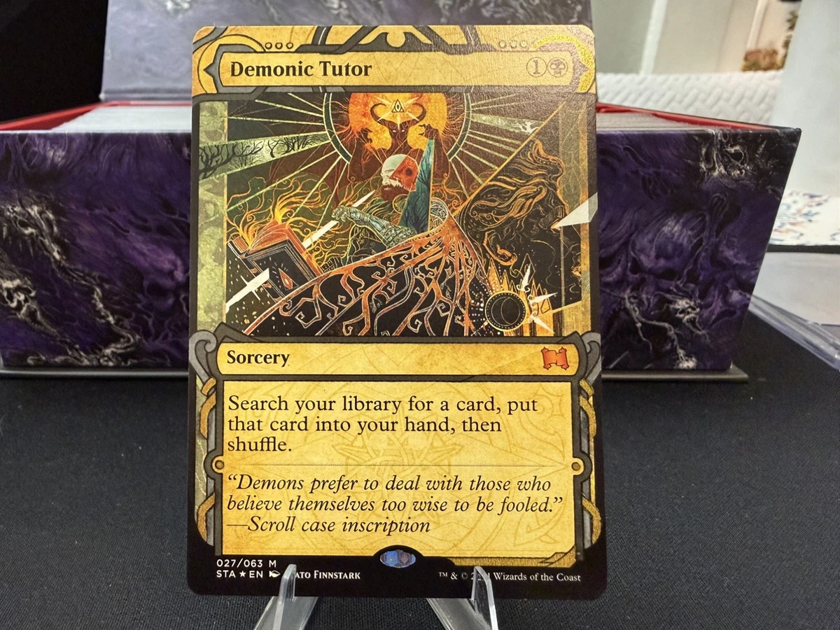 Preços baixos em Demonic tutor Magic: The Gathering Preto de Jogos