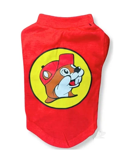 Camiseta Buc-ee’s Pet Dog Roja Logo Castor Talla Mediana Nueva con Etiquetas Foto 2 de 3