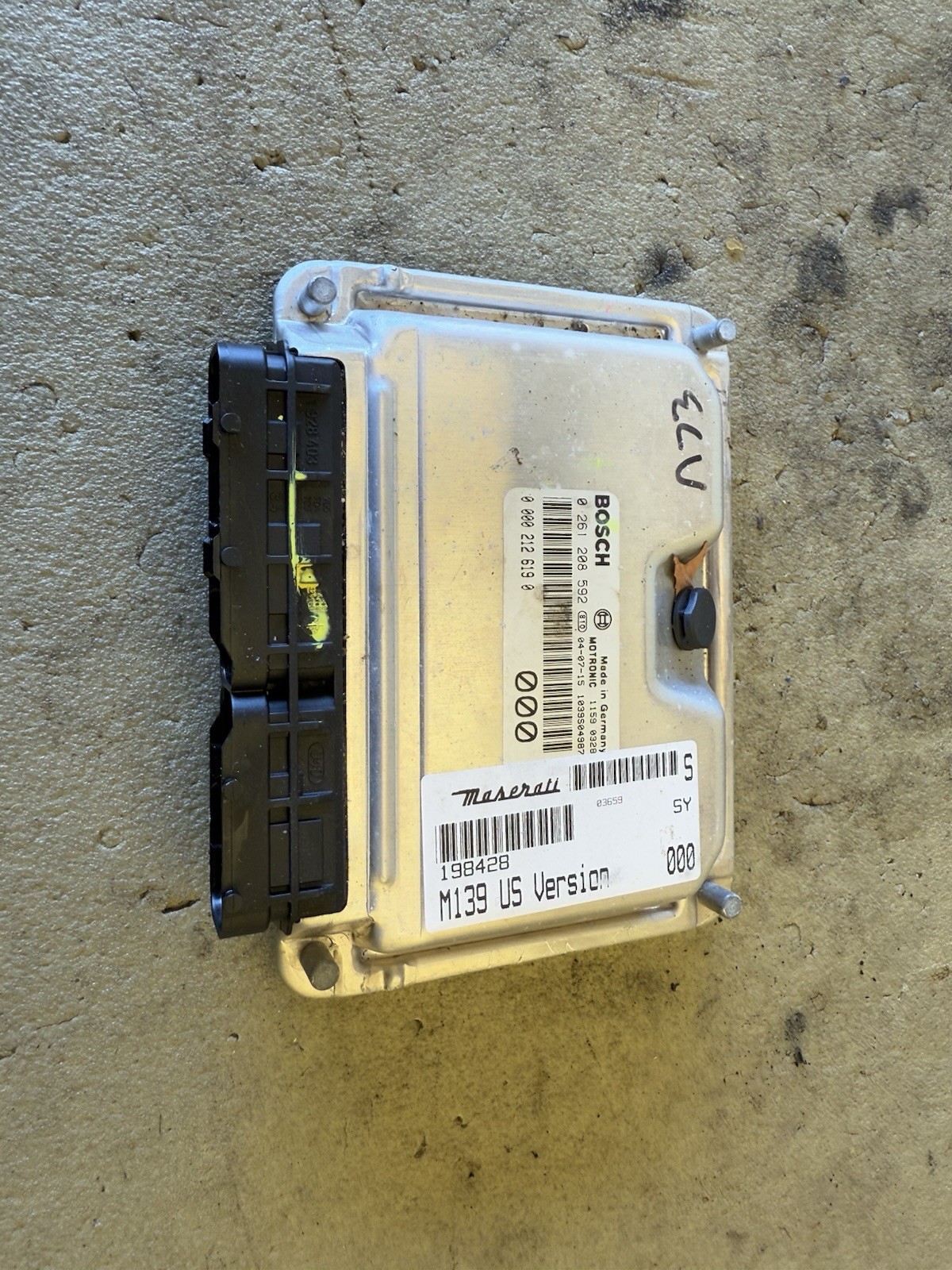 04-11 Maserati Quattroporte M139 4.2L ECU Engine Control Module 0261208592 Oem 