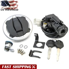 Ignition Switch Fuel Gas Tank Cap Key Set For Kawasaki Ninja 650 EX650 2017-2024