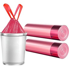 4 Gallon Small Trash Bags Drawstring 20 Count Unscented Thick Plastic Garbage