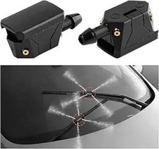 2-Pack Universal Front Windshield Washer Nozzles, 4-Hole Sprayer Color: 2 PCS