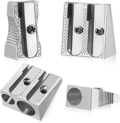 Metal Pencil Sharpener,4PCS Pencil Sharpener Handheld, Pencil Sharpener Manual,