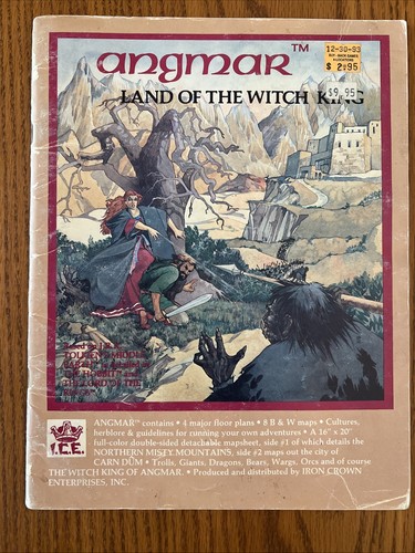 Angmar Land Of The Witch King MERP 2300 Lord Of The Rings No Map