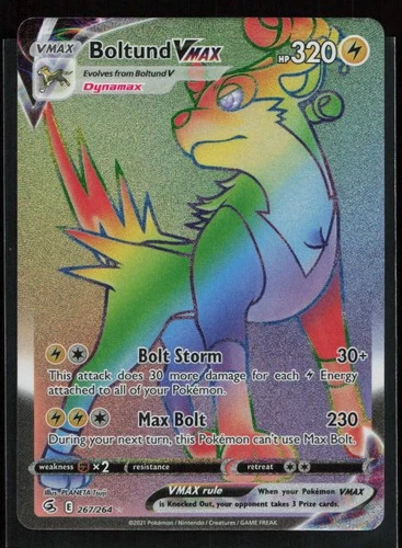 Boltund VMAX (Secret) Secret Rare SWSH08: Fusion Strike 267/264 NM (1C)