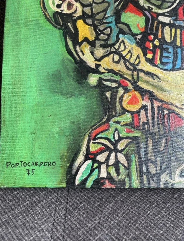 René Portocarrero картина маслом на холсте 16x24 - Изображение 4 из 4