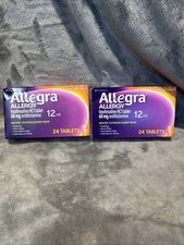 2x Allegra Adult 12HR Non-Drowsy 60mg Antihistamine 2x24 48 Tab Ex 12/2026