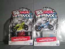 Set Of 2 Tech Deck BMX Yellow & Blue Target Exclusive Freestyle Hits