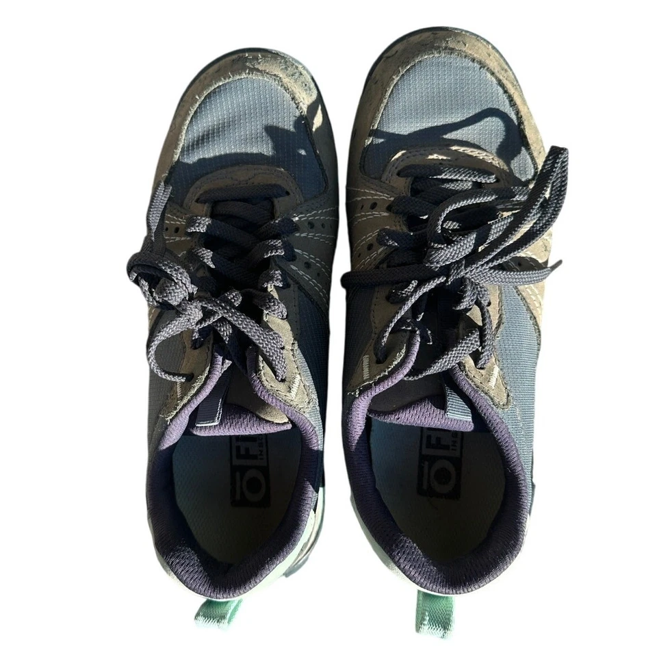 OBoz Bozeman Approach Hiking Shoes Sneakers Size 6 Athletic Gray Teal Outdoors - Image 2 of 4