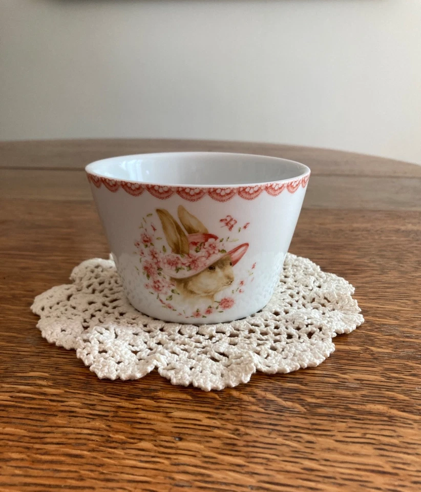 222 Fifth Bunny Party Conejos Gorro Sombreros Aperitivo/Cuencos de Postre - Juego de 3 Foto 4 de 4