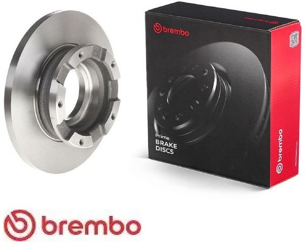 2X Bremsscheibe Brembo 08.C242.20 2 Bremsscheiben Hinterachse Hinten FüR Ford-image