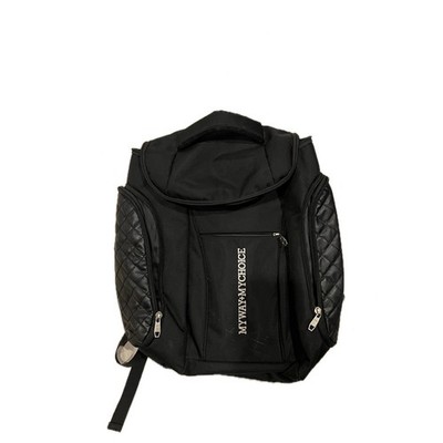 Kaka Black White Backpack Top Loading 36L