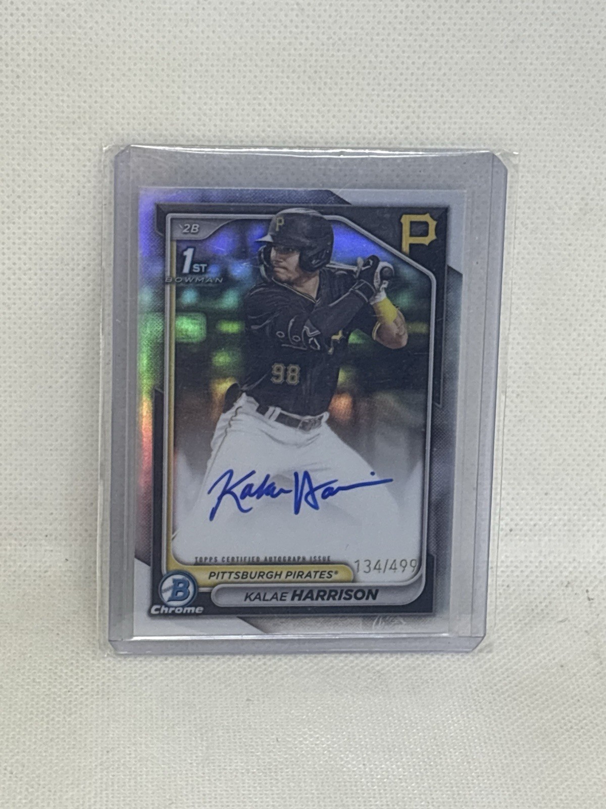 2024 Bowman Chrome - Prospect Autographs Kalae Harrison #CPA-KH Refractor /499