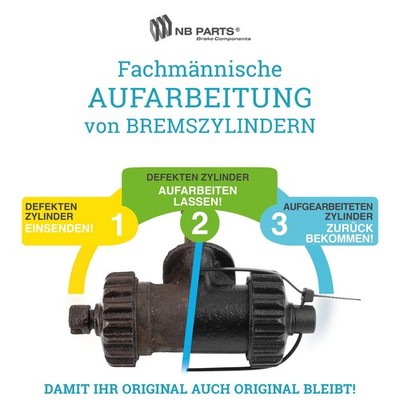 Aufarbeitung Radbremszylinder Radzylinder für Borgward Oldtimer LKW B 3000 S