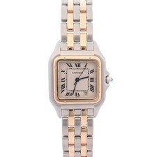 Cartier Panthere 27mm x 36mm Ivory Roman Dial Watch Ref# W25028B6