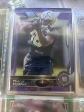2015 Topps Chrome #143 Marcus Murphy RC Purple Refractor Saints Rookie
