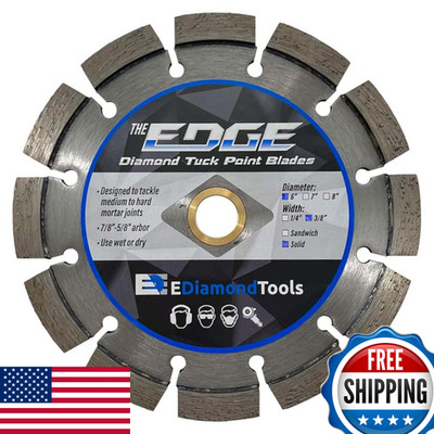 Ediamondtools 6 Diamond Tuck Point Blade For Mortar Joint Removal Single Blade