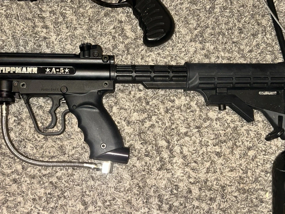 Enorme paquete de 2 pistolas de paintball Tippman A-5 bomba .50 Cal ShotGun Gear Foto 4 de 4