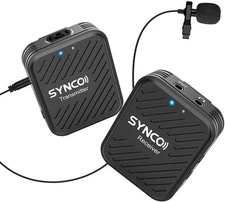 SYNCO G1 A1 Wireless Microphone System with Transmitter Receiver Kit for Camera