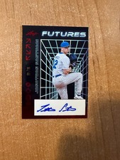 2024 Leaf Futures - Jonathan Santucci - Red Foil Futures Auto #d 14/49