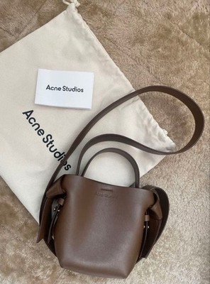 Acne Studios Mini Shoulder Bag Brown Leather Crossbody Women Pre-owned
