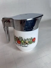 Vintage Corning Ware Gemco Spice of Life Creamer Pitcher Pot A Creme USA