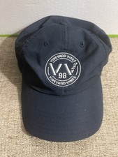 Vineyard Vines Mens Navy Blue Performance Baseball Hat Adjustable Logo Cap