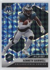 2021 Panini Mosaic NFL Debut Reactive Blue Prizm Kenneth Gainwell #254 fm0