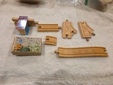 Thomas Friends Wooden Train Track Assorted 8 Piece Lot - Brio Compatible