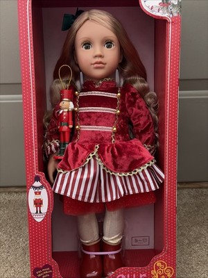Our Generation 'Hollie' 2025 Holiday 18'' Collectible Doll Open/Close Eyes NIB