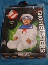 Ghostbusters Costume Infant 3-6 Months Stay Puft Marshmallow Man Baby NEW