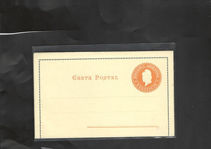 ARGENTINA-18??-POSTAL LETTER-PICTURE CARD-3 CENT ORANGE -MINT-VF-#32