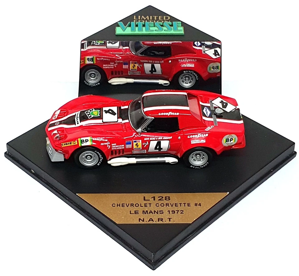 Vitesse 1/43 Scale L128 - Chevrolet Corvette #4 Le Mans 1972 N.A.R.T. - Image 4 of 4
