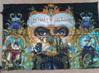 Michael Jackson Large Silk Wall Flag Dangerous 107cm x 72cm King of Pop Merch - Image 1 of 3
