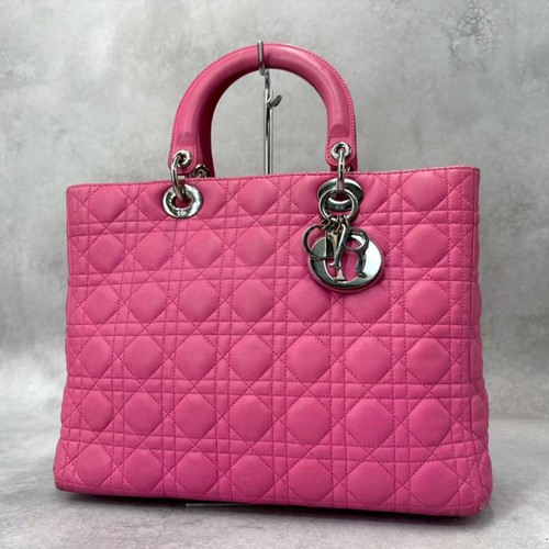 Christian Dior Lady Dior Pink Tote Bag Pre-owned From Japan