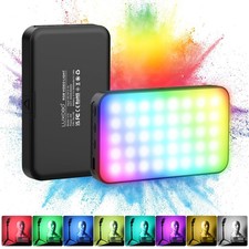 RGB Video Light, Portable LED Camera Light Panel, Dimmable 3000K-6000K CRI95 ...